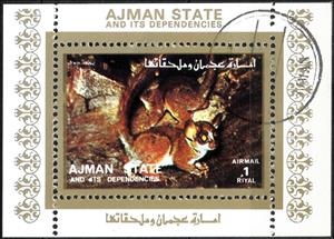 Souvenir Sheet, Night Mammal, Cinderellas,  , Animals (Fauna), Mammals