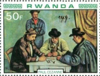 Stamp, Paul Cezanne, Rwanda,  , Art, Paintings