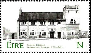 Stamp, Carnegie Library, Clondalkin, Ireland,  , Architecture, Libraries