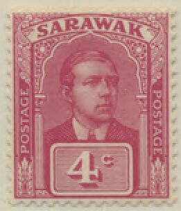 Stamp, Sir Charles Vyner Brooke, Federal Malay States,  , Famous People, Heads of State, Men