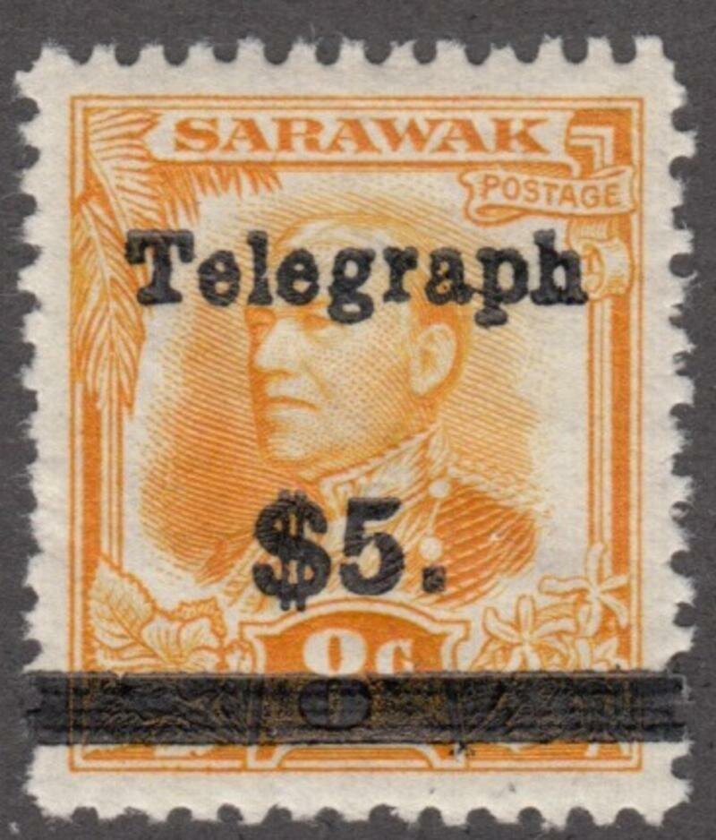 Issue of 1932 Overprinted "Telegraph" and Bar and Surcharge