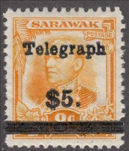 Stamp, Issue of 1932 Overprinted "Telegraph" and Bar and Surcharge, Federal Malay States,  , Famous People, Heads of State, Men