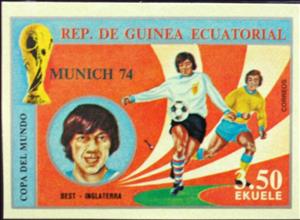 Stamp, George Best (1946-2005), England, Equatorial Guinea,  , Football (Soccer), Sports