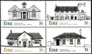 Se-tenant, Carnegie Libraries of Ireland, Ireland,  , Architecture, Libraries