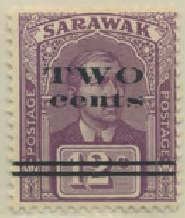 Stamp, Sir Charles Vyner Brooke surcharged, Federal Malay States,  , Famous People, Heads of State, Men