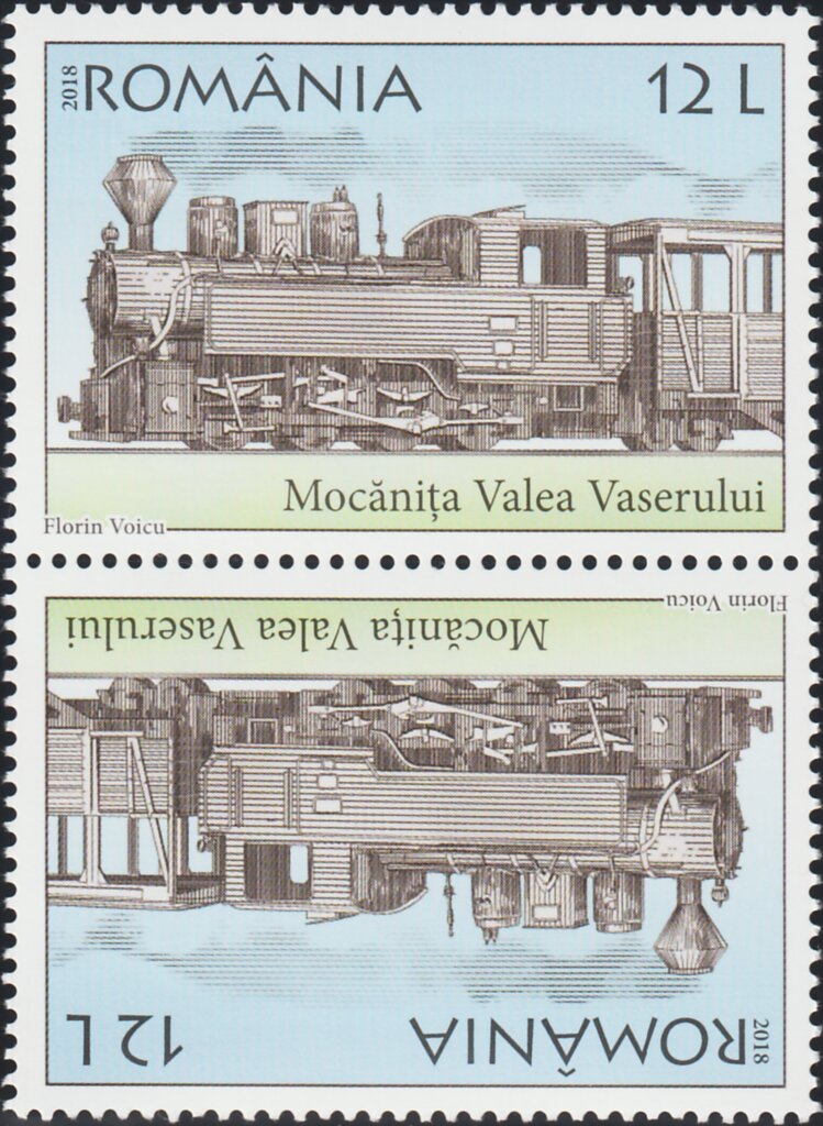 Vaser Valley Mocăniță Steam Train Tête-bêche Pair Type I