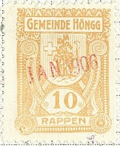 Stamp, Hongg, Switzerland,  