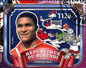 Stamp, Eusebio, Cinderellas,  , Famous People, Football (Soccer)