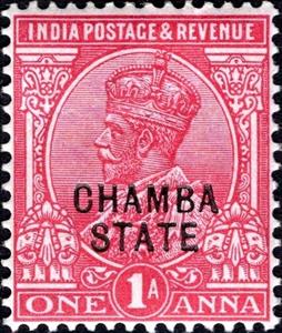 Stamp, King George V, India, Princely States,  , Heads of State