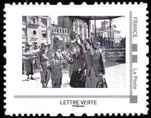 Stamp, 75th anniversary of the D Day, France,  