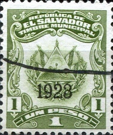 Municipal Revenue with "1923" overprint