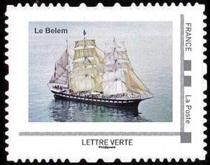 Stamp, Le Belem, France,  , Sailing Ships, Ships