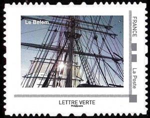 Stamp, Le Belem, France,  , Sailing Ships, Ships