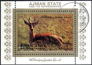 Souvenir Sheet, Antilope, Cinderellas,  , Animals (Fauna), Antelopes, Mammals