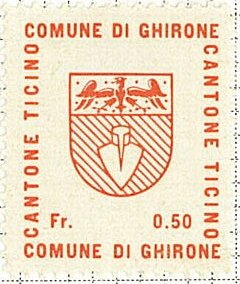 Stamp, Ghirone, Switzerland,  