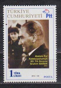 Stamp, My Ataturk Stamp Collection's 60. Year, Personalized and Private Mail Stamps,  