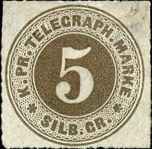 Stamp, Number in double circle, German States,  , Numbers