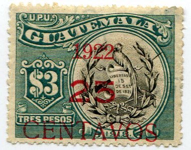 National Emblem - 25c on 3p