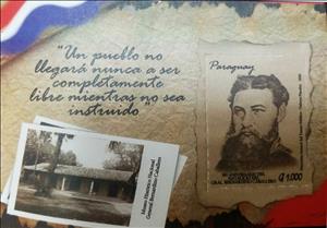 Souvenir Sheet, 180th Anniversary of birth of President Bernardino Caballero, Paraguay,  , Heads of State, Military Officers