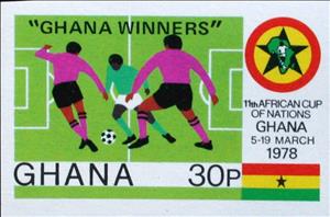 Stamp, Overprinted, Ghana,  
