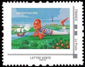 Stamp, La Normandie, France,  