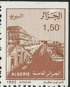Stamp, Street view from Algiers, Algeria,  , Buildings, Townscapes / City Views