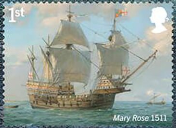 Stamp, Mary Rose, United Kingdom of Great Britain & Northern Ireland,  , Sailing Ships, Ships, Warships