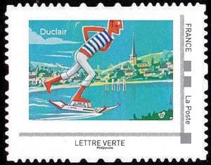 Stamp, Duclair, France,  