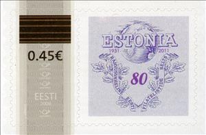 Stamp, REFS Estonia 80, Personalized and Private Mail Stamps,  