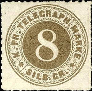 Stamp, Number in double circle, German States,  , Numbers