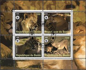 Mini Sheet, Panthera Leo, Cinderellas,  , Animals (Fauna), Mammals