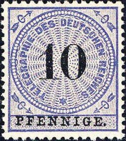 Stamp, Number on rosette, German Realm,  , Numbers
