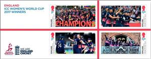 Souvenir Sheet, Women's International Cricket Champions 2017, United Kingdom of Great Britain & Northern Ireland,  , Athletes, Cricket, Sports