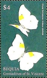 Stamp, Anteos clorinde, Saint Vincent Grenadines,  , Animals (Fauna), Butterflies, Insects