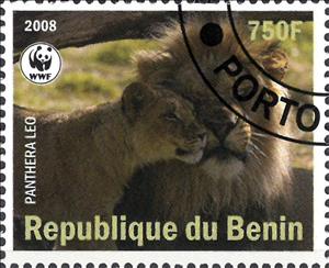 Stamp, Panthera Leo, Cinderellas,  , Animals (Fauna), Mammals