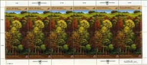 Mini Sheet, Save the forest, UNO Vienna,  , Environment Protection, Plants (Flora), Trees