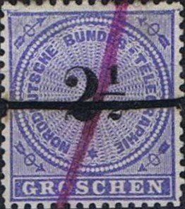 Stamp, Number on rosette, German States,  , Numbers