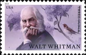 Stamp, Bicentenary of birth of Walt Whitman, American Poet, United States of America,  , Authors, Birds, Famous People, Literary People (Poets and Writers), Literature, Men