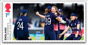 Stamp, Women's International Cricket Champions 2017, United Kingdom of Great Britain & Northern Ireland,  , Athletes, Cricket, Sports