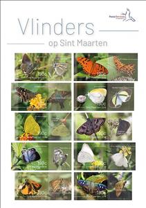 Mini Sheet, Butterflies of Sint Maarten, Sint Maarten,  , Animals (Fauna), Butterflies, Insects
