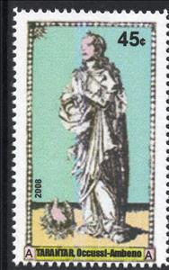 Stamp, Tarantar Province - A, Cinderellas,  , Playing Cards, Statues