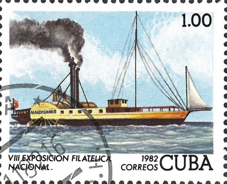 VIII National Phil. Exhibition. Paddle steamer "Almendares"