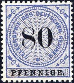 Stamp, Number on rosette, German Realm,  , Numbers