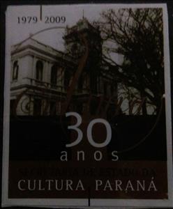 Stamp, Secretary of Culture, Parana state 1979-2009, Cinderellas,  , Government Buildings