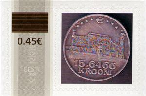 Stamp, 15,6466 Krooni, Personalized and Private Mail Stamps,  , Numismatics