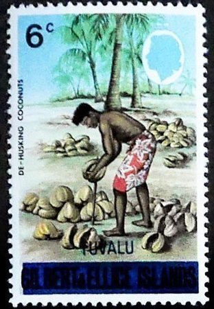 De-Husking Coconuts