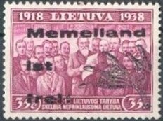 overprint-20 years Lithuania