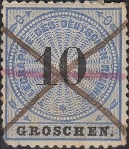 Stamp, Number on rosette, German Realm,  , Numbers