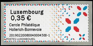 Stamp, ATM Frame - Cercle Philatelique Hollerich-Bonnevoie, Luxembourg,  , Symbols