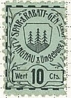 Stamp, Langnau, Switzerland,  